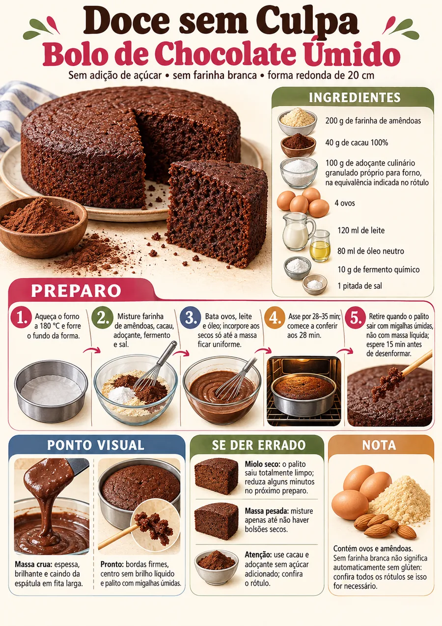 Página real do material doce sem culpa