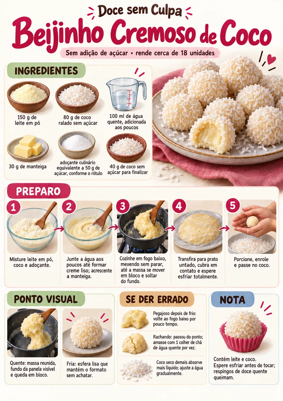 Página real do material doce sem culpa