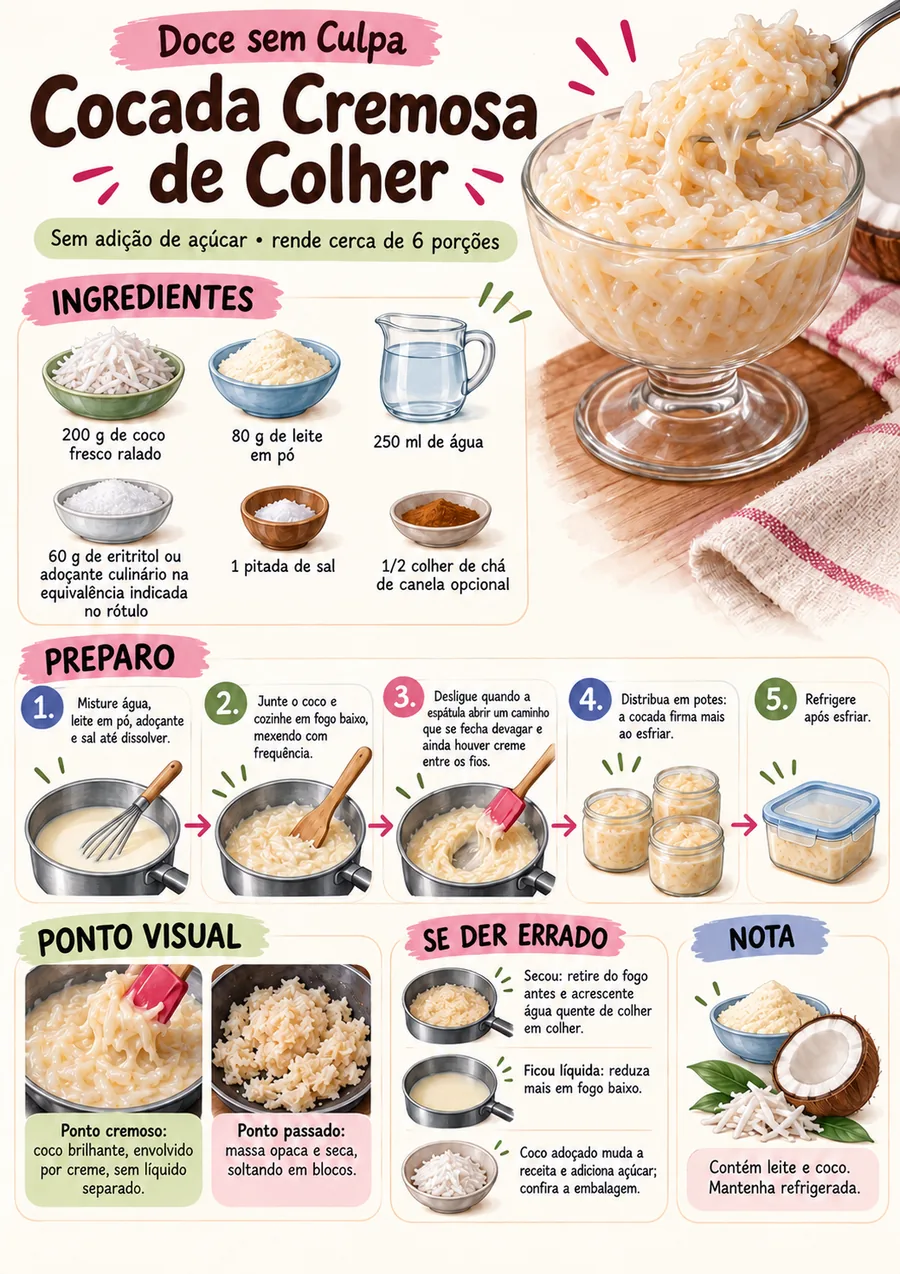 Página real do material doce sem culpa