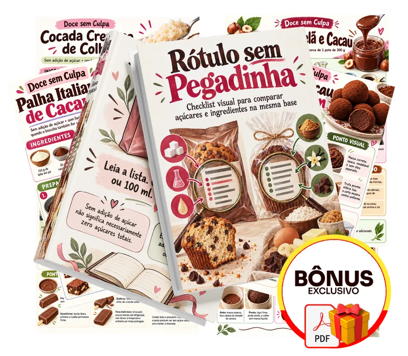 Bônus incluso no plano completo do doce sem culpa